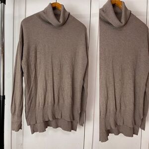 Joan Vass turtle neck tunic sweater